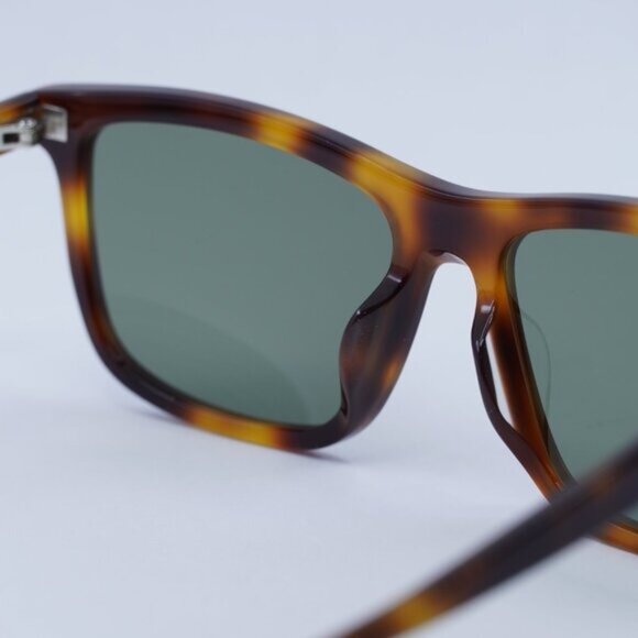 🕶️ New Saint Laurent SL501 003 Sunglasses - Havana Frame, Green Lenses - Picture 11 of 12